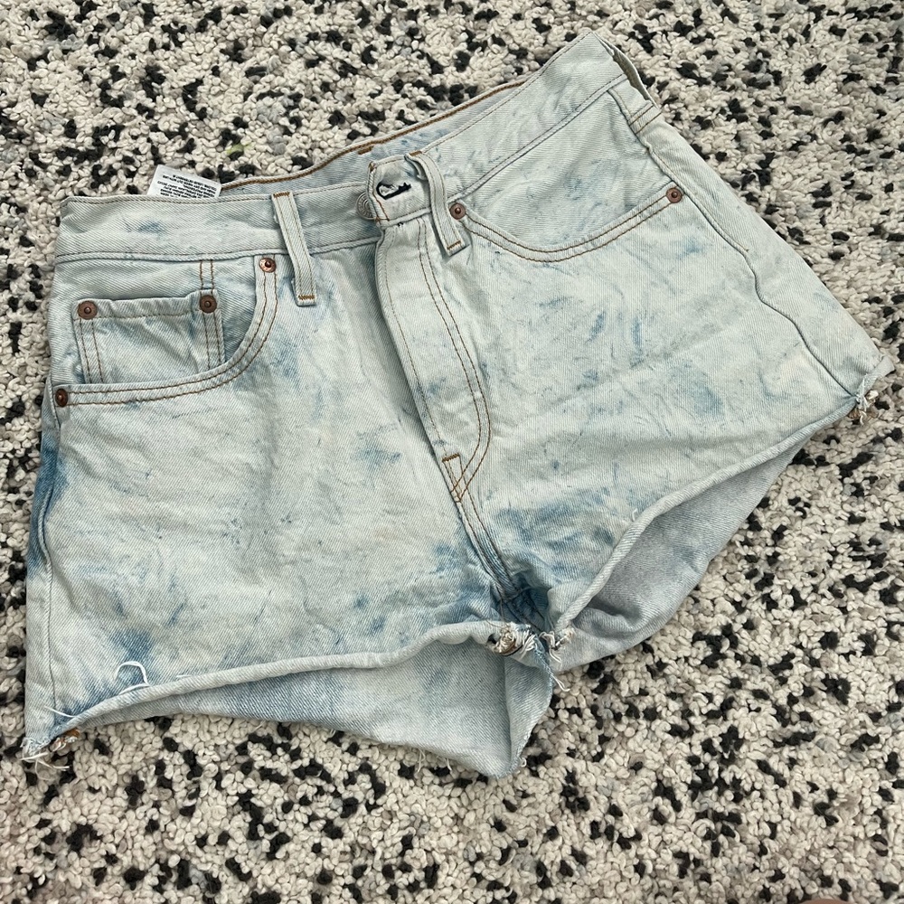 Levis 501 Vintage Denim Shorts Size 27